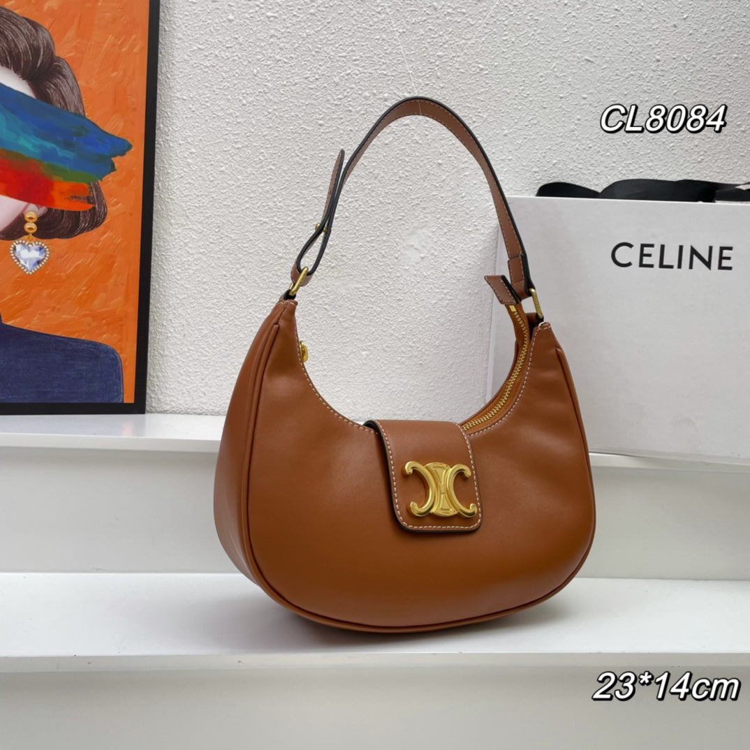 23 VITELLO BORSA A MANO CUOIO CHIARO MARRONE