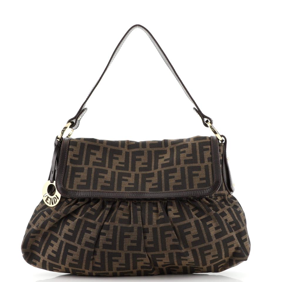 FENDI BORSA CON PATTA CHEF ZUCCA IN TELA