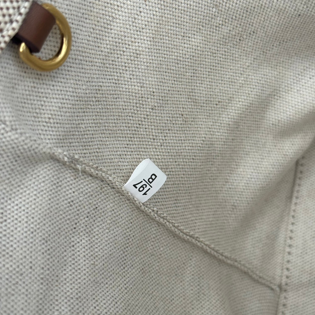 MiuMiu secchiello bianco marrone denim