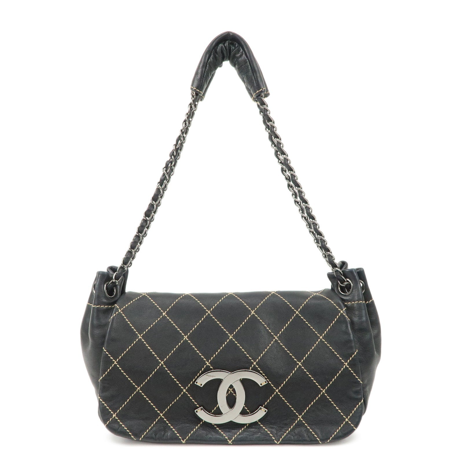 Chanel Borsa a tracolla elegante nera 3