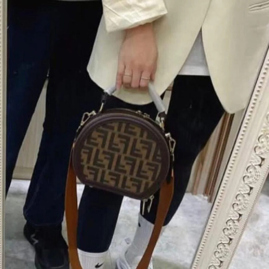 Fendi Round MONOGRAMMA Crossbody Bag | Studio Nafay