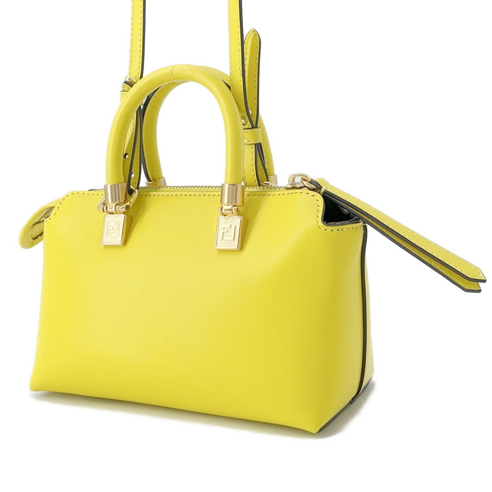 Fendi By The Way Giallo/Marrone8bs067 Pelle Taglia Mini