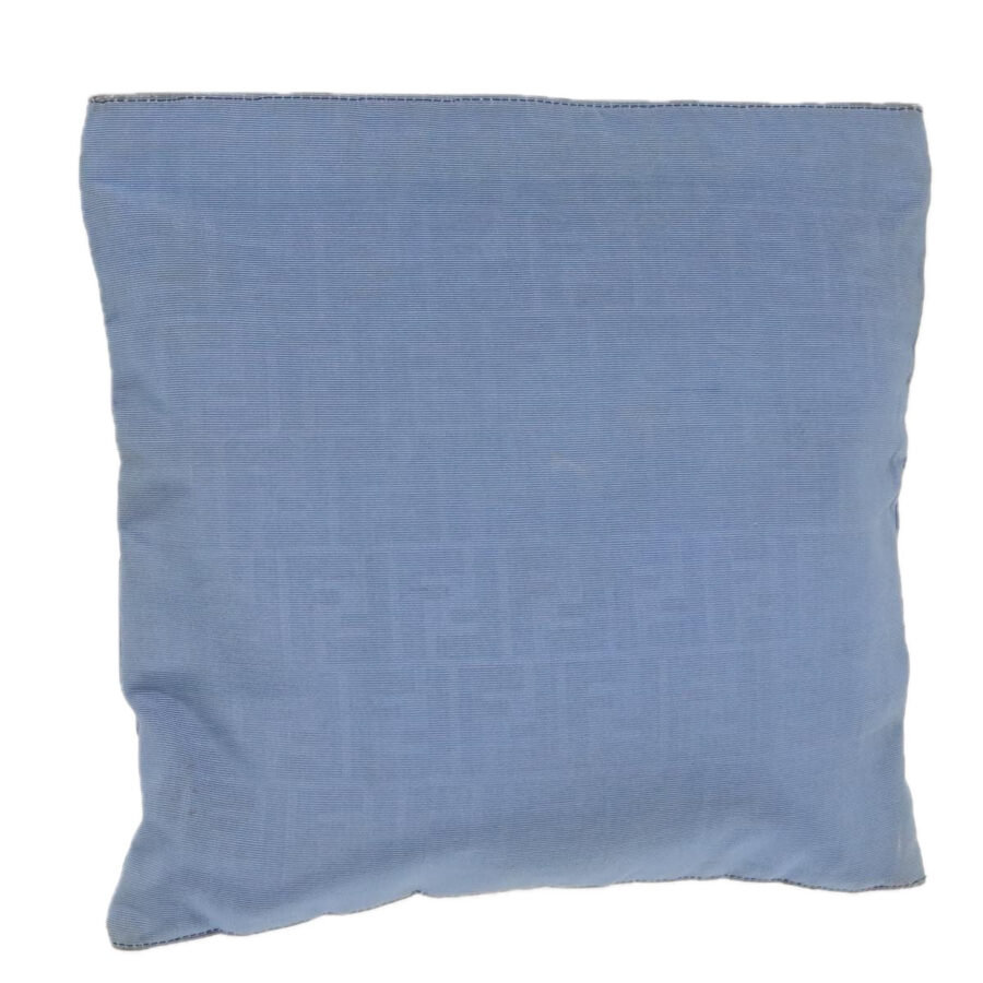 Fendi Ff Blue Canvas Clutch Carrello () | Studio Nafay