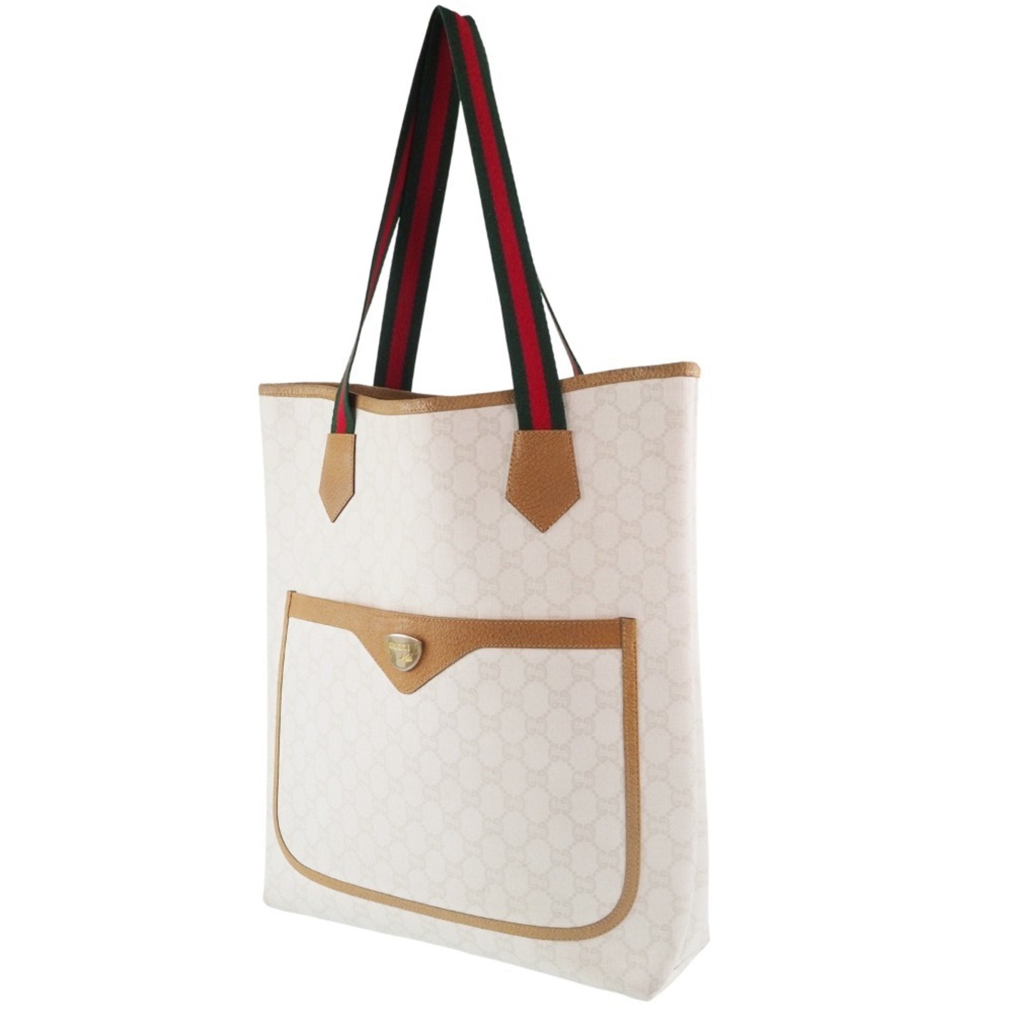 Gucci Old Sherry Line GG Plus White Ladies Tote Bag - Immagine del prodotto 2