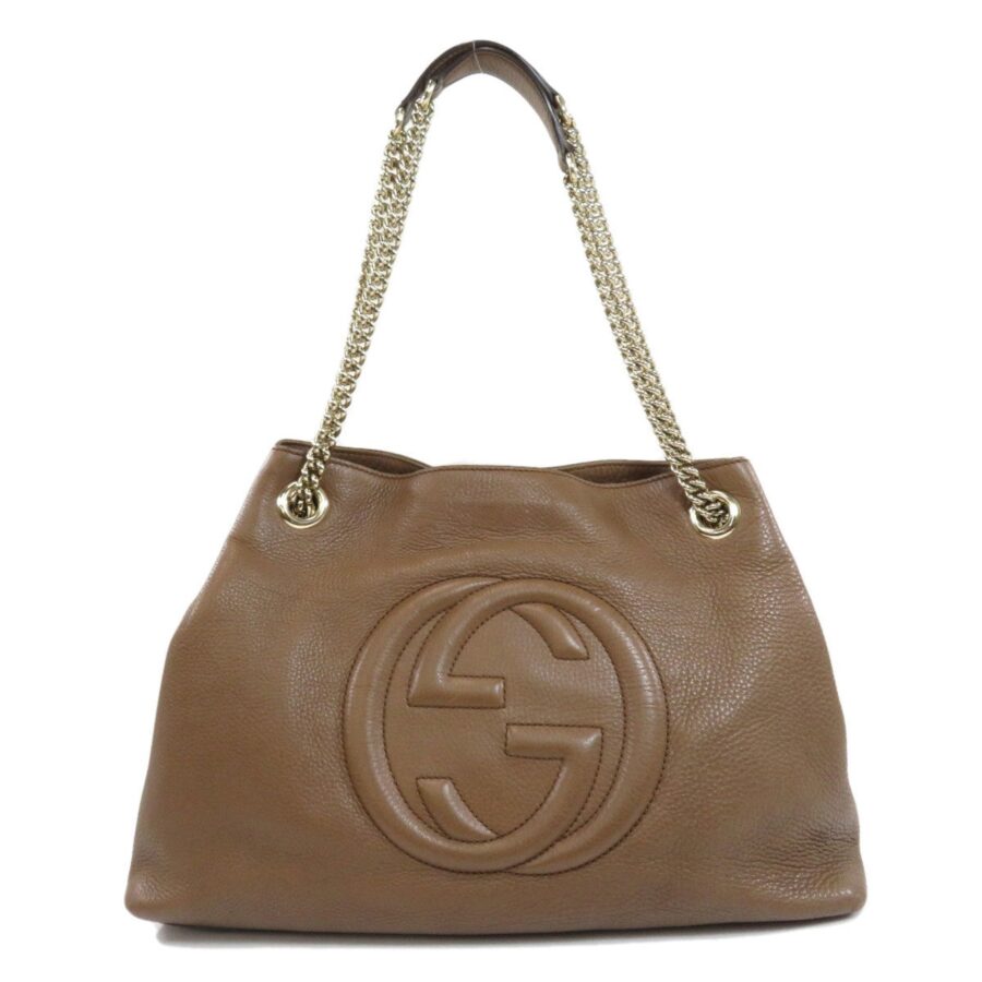 Gucci 308982 Soho Chain Bag Tote Calf Ladies | Studio Nafay