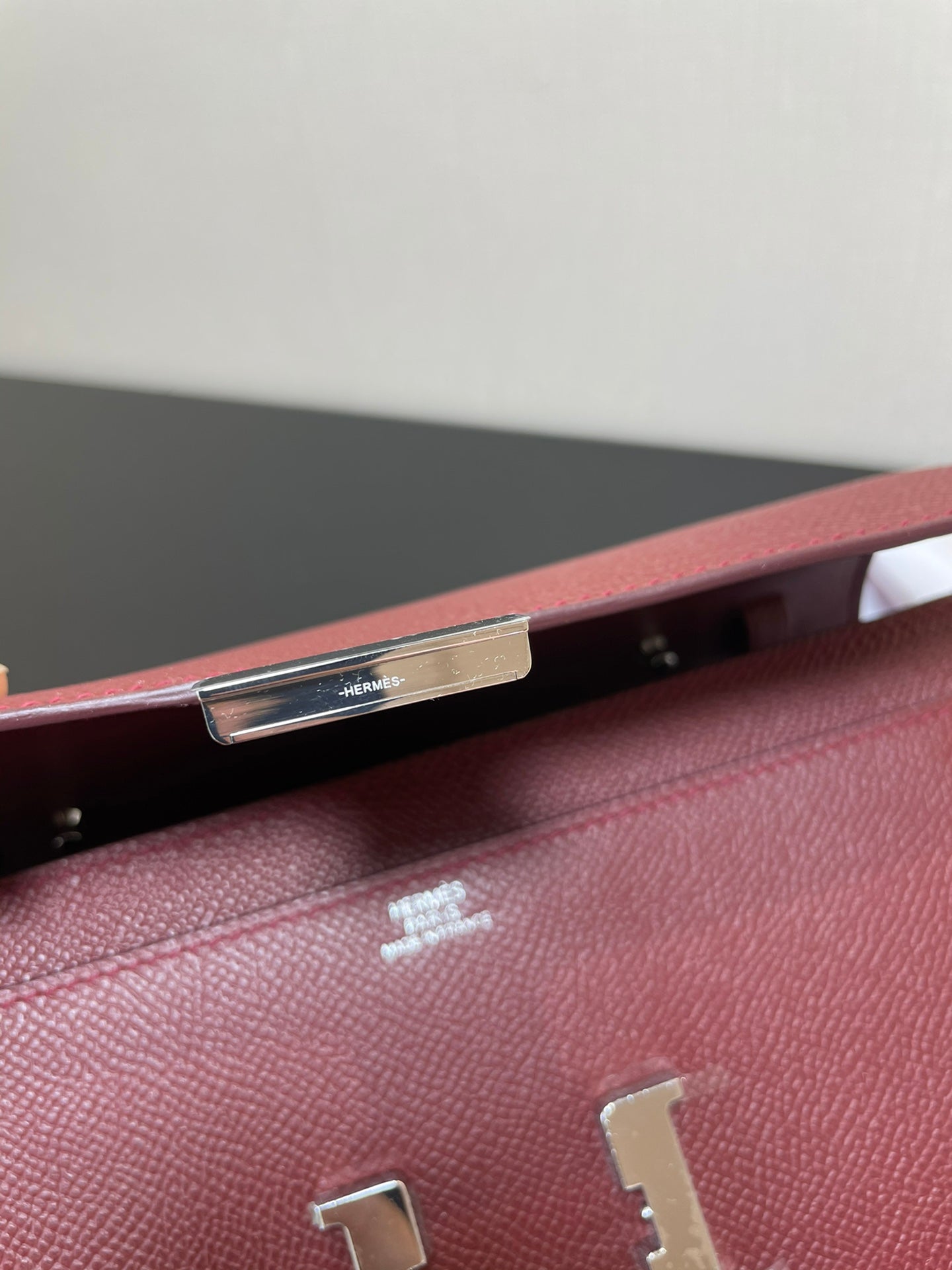 Louis Vuitton Constance silver bag – front view