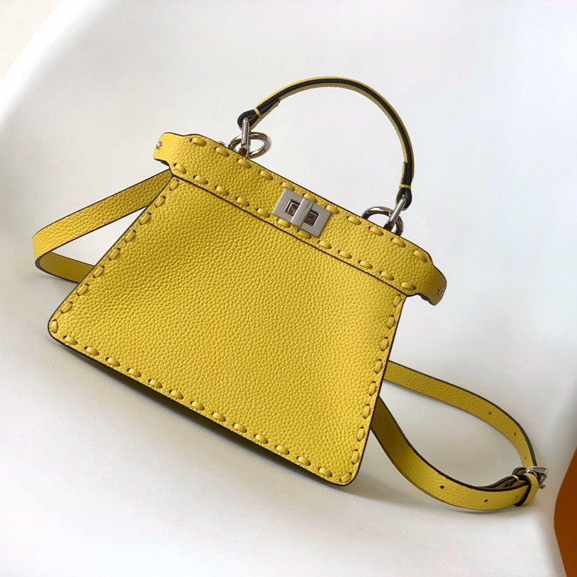 Peekaboo ISeeU Petite 20 Bag Yellow Leather Shw | Studio Nafay