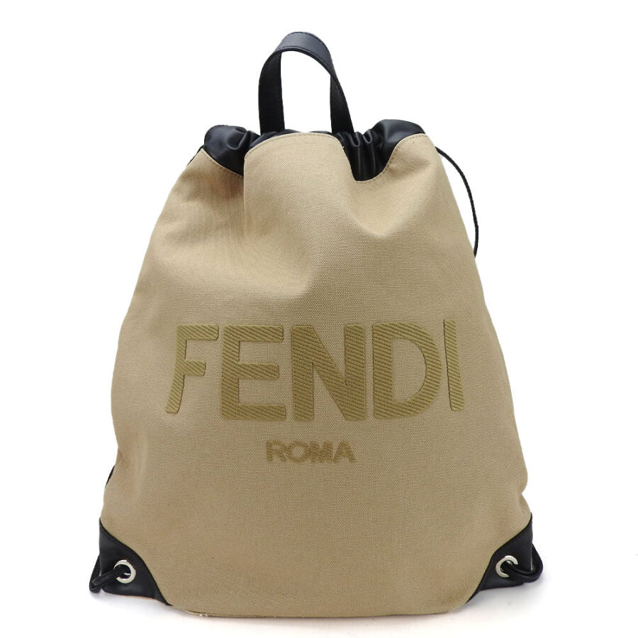 Fendi Backpack beige bag – front view