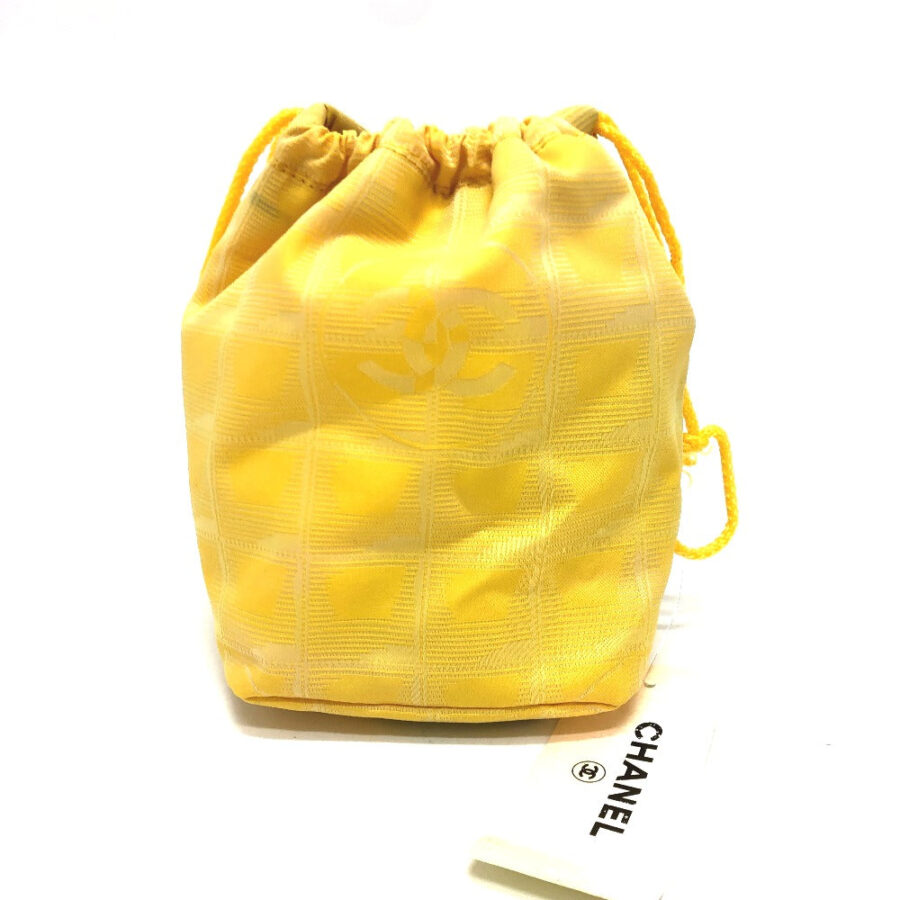 Chanel Clutch yellow bag – front view