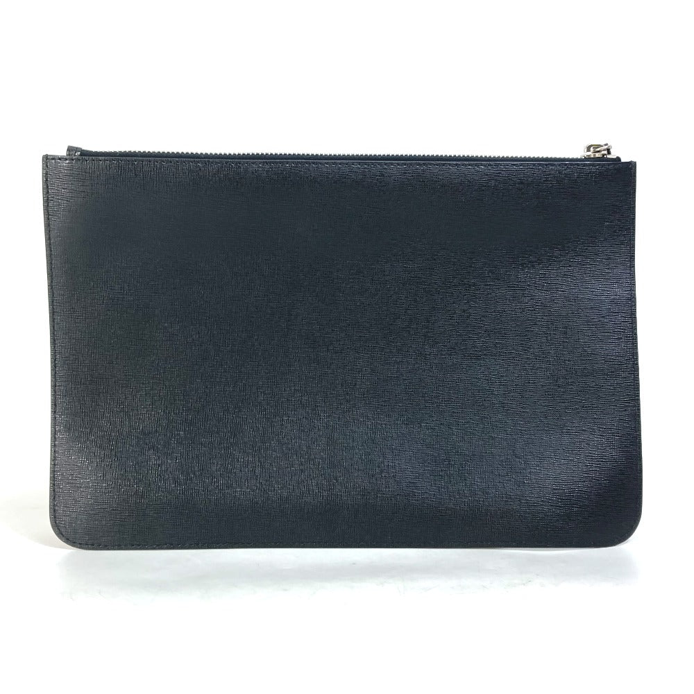 Fendi Pochette Pelle, Pelliccia Nero Con Borchie Pochette Karl Lagerfeld Ca...