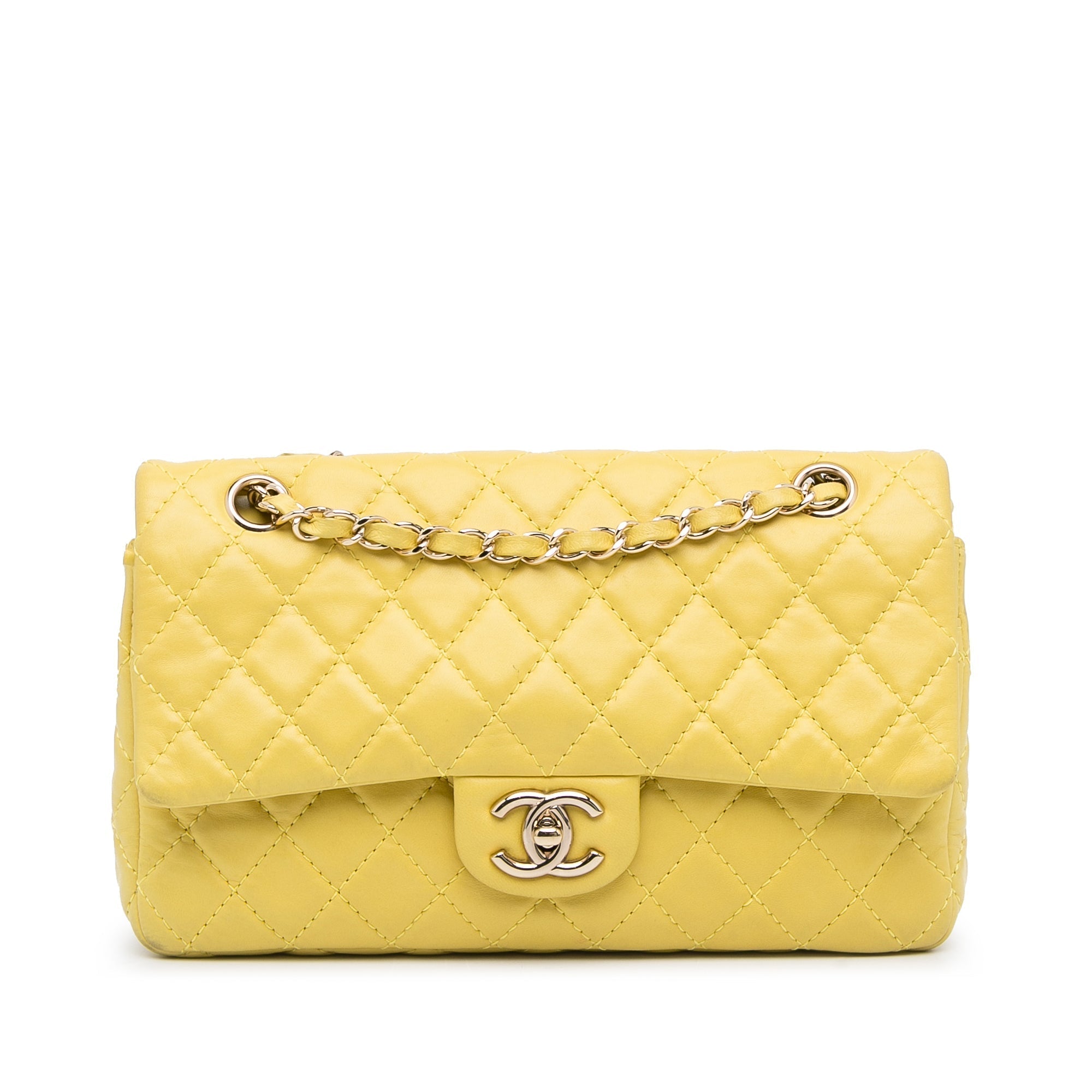 Borsa a tracolla Chanel Medium Classic Double Stitch Calfskin Doub...