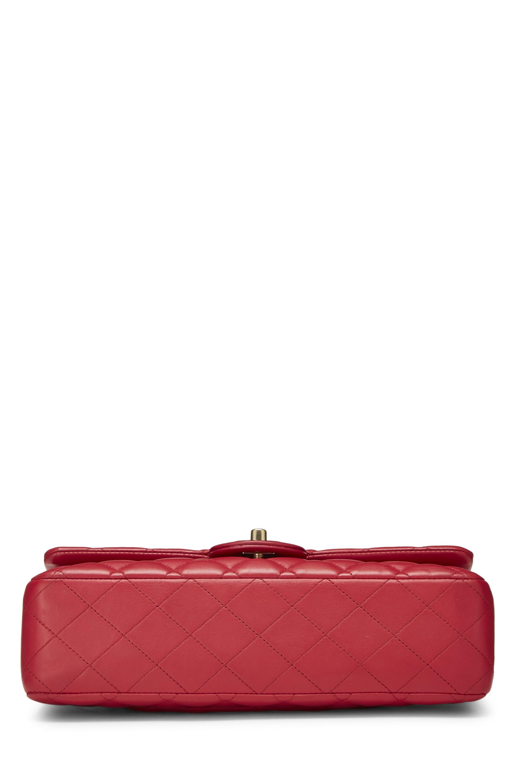 Chl, Rosa Quilted Lambskin Classic Double Flap Media, Rosa