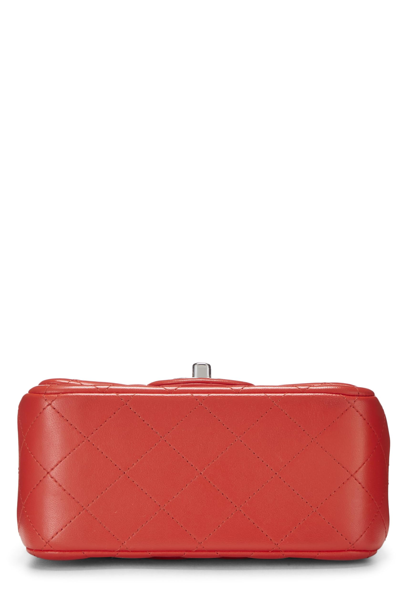 Chl, Rosso Quilted Lambskin Classic Square Flap Mini, Rosso
