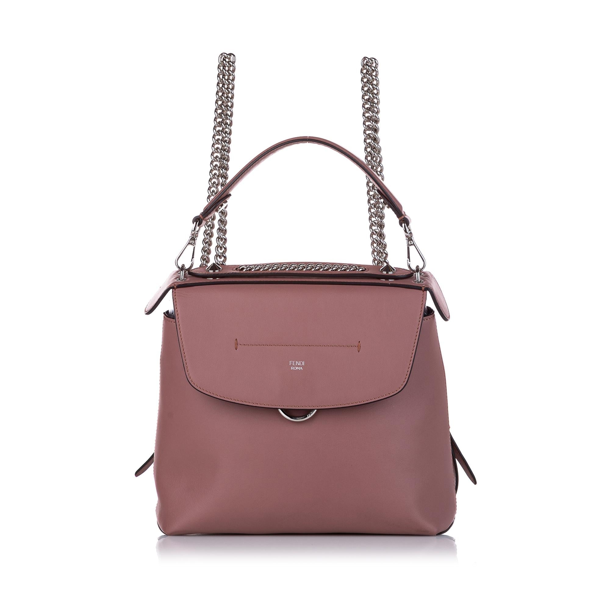 Zaino in pelle Fendi Back To School