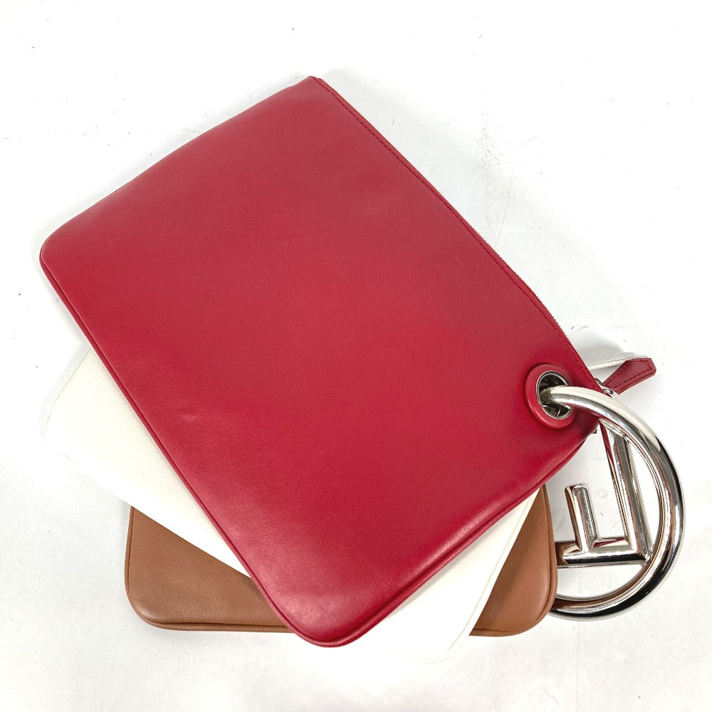 Fendi Pochette Bag Pelle Rosso Triplet Unisex(unisex)