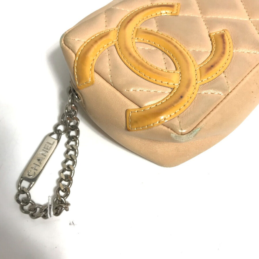 Chanel Clutch beige bag – front view