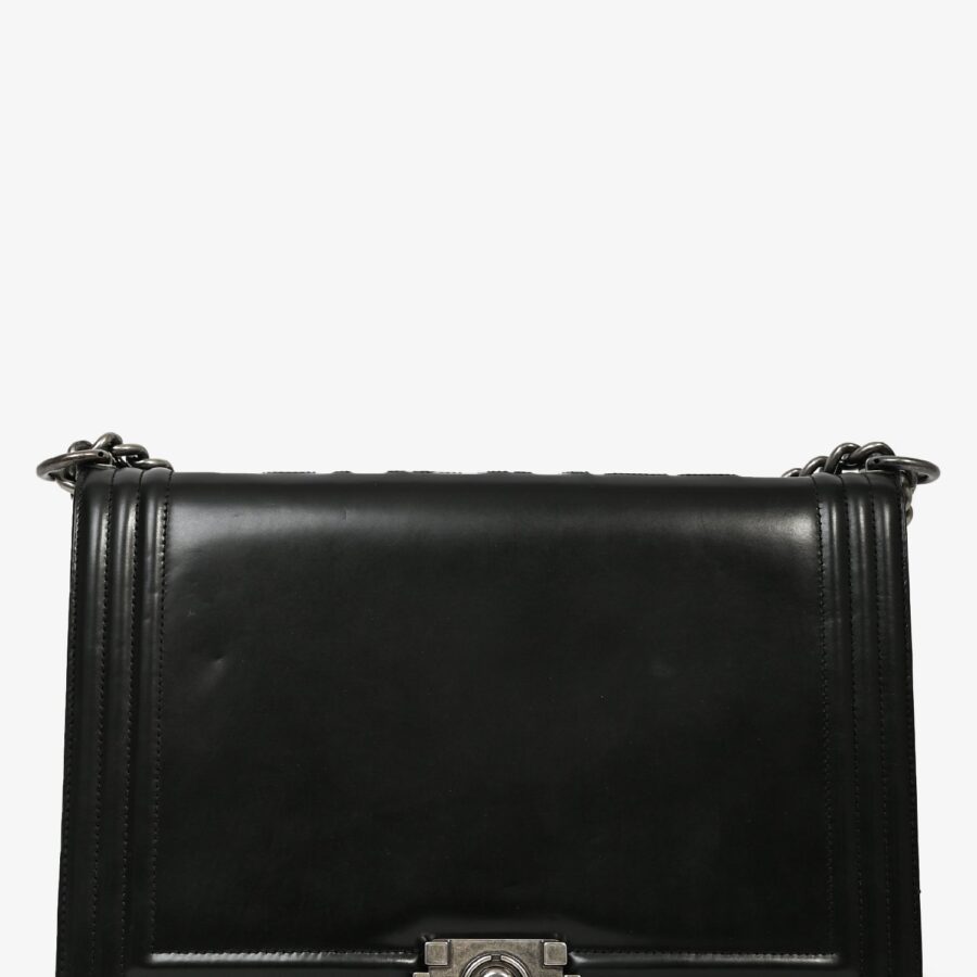 Chanel Boy black bag – front view