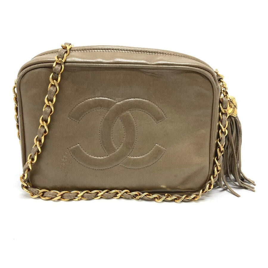 Chanel Shoulder Bag beige – front view