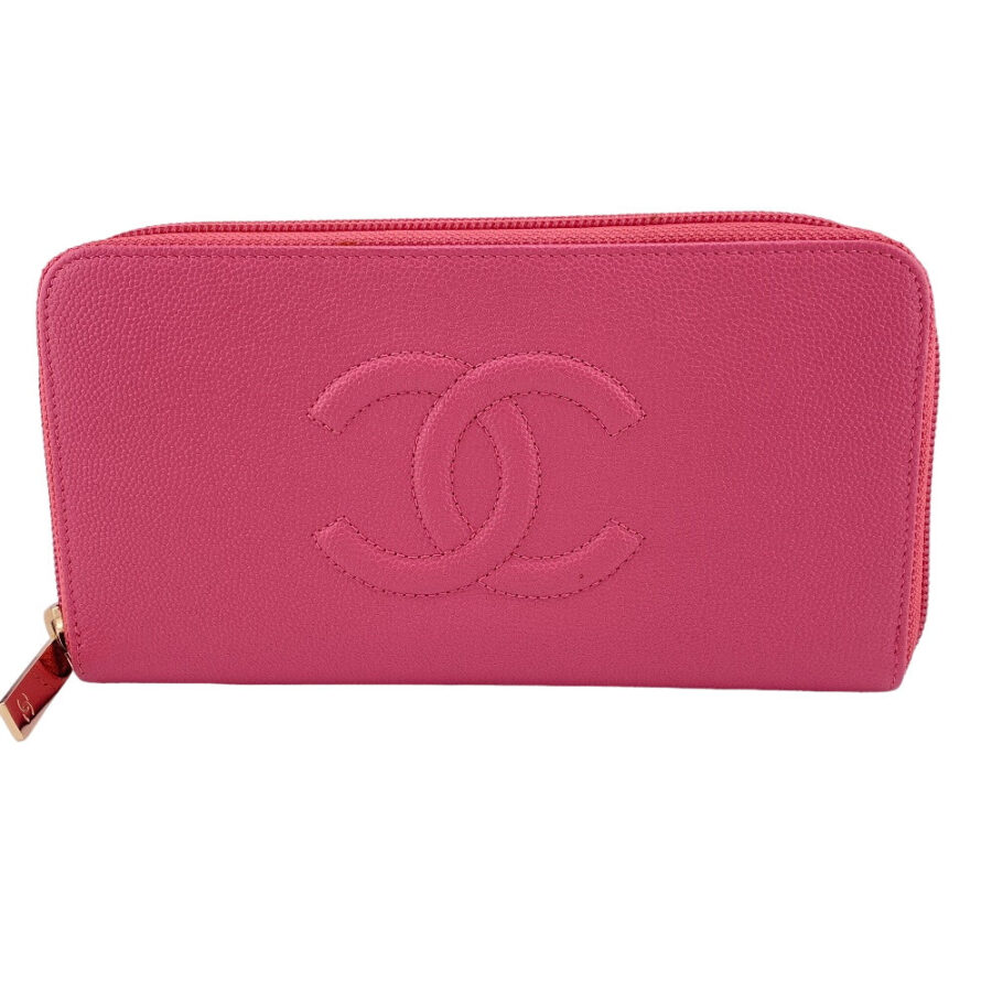 Chanel handbag pink – front view
