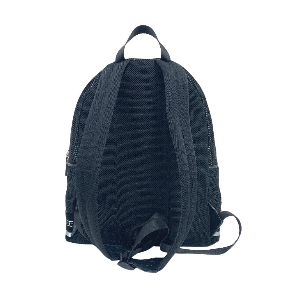 Zaino Fendi Poliestere, Pelle Nero Mesh Zucca Uomo(unisex)