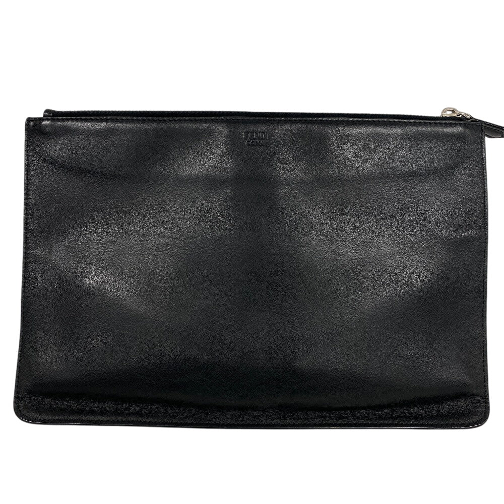 Fendi Pochette Pelle Nero Monster Da Uomo