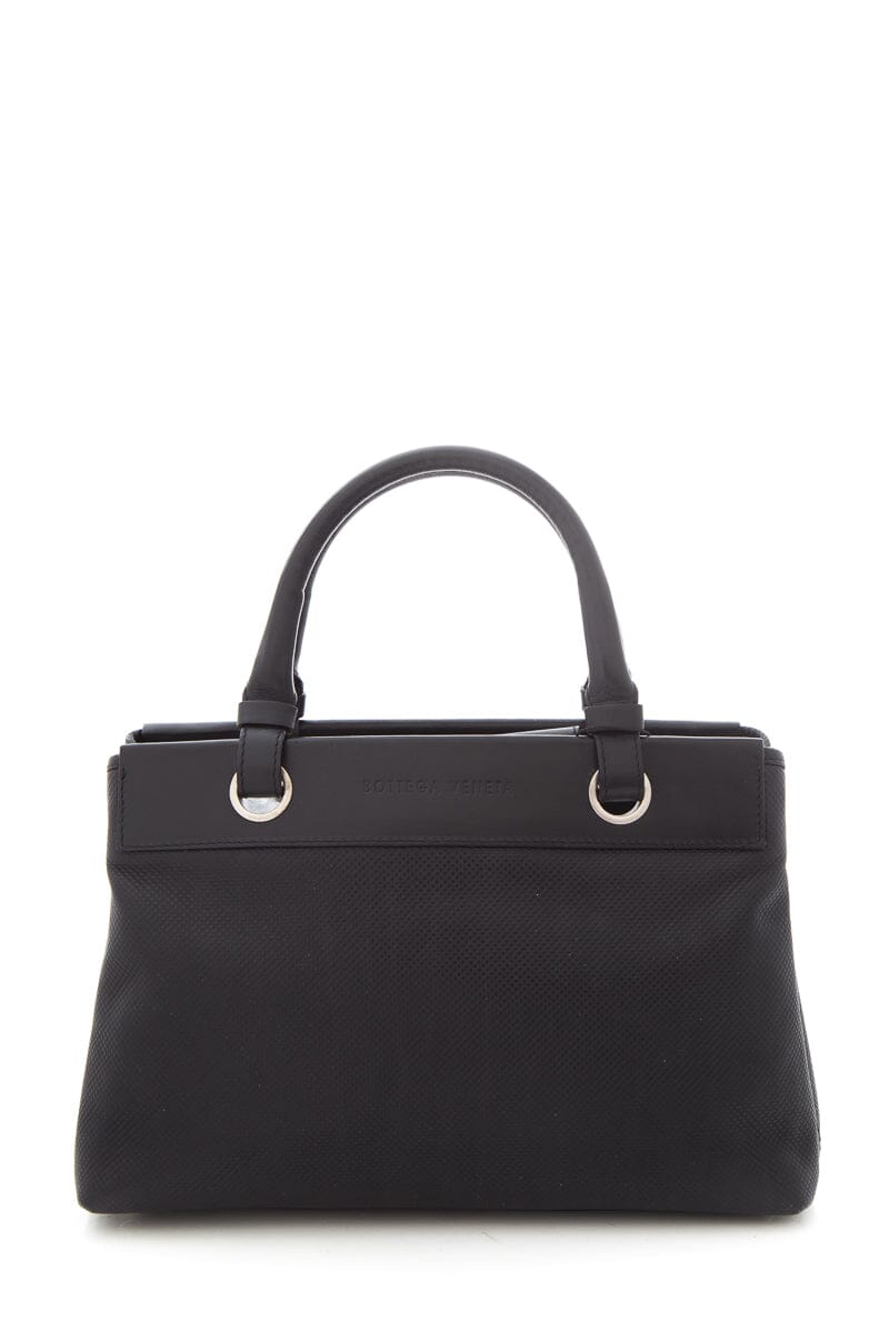 Bottega Veneta Nero Textured Pelle Mini Borsa