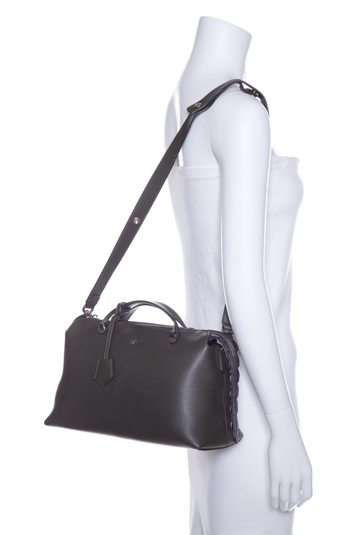 Fendi handbag green – front view