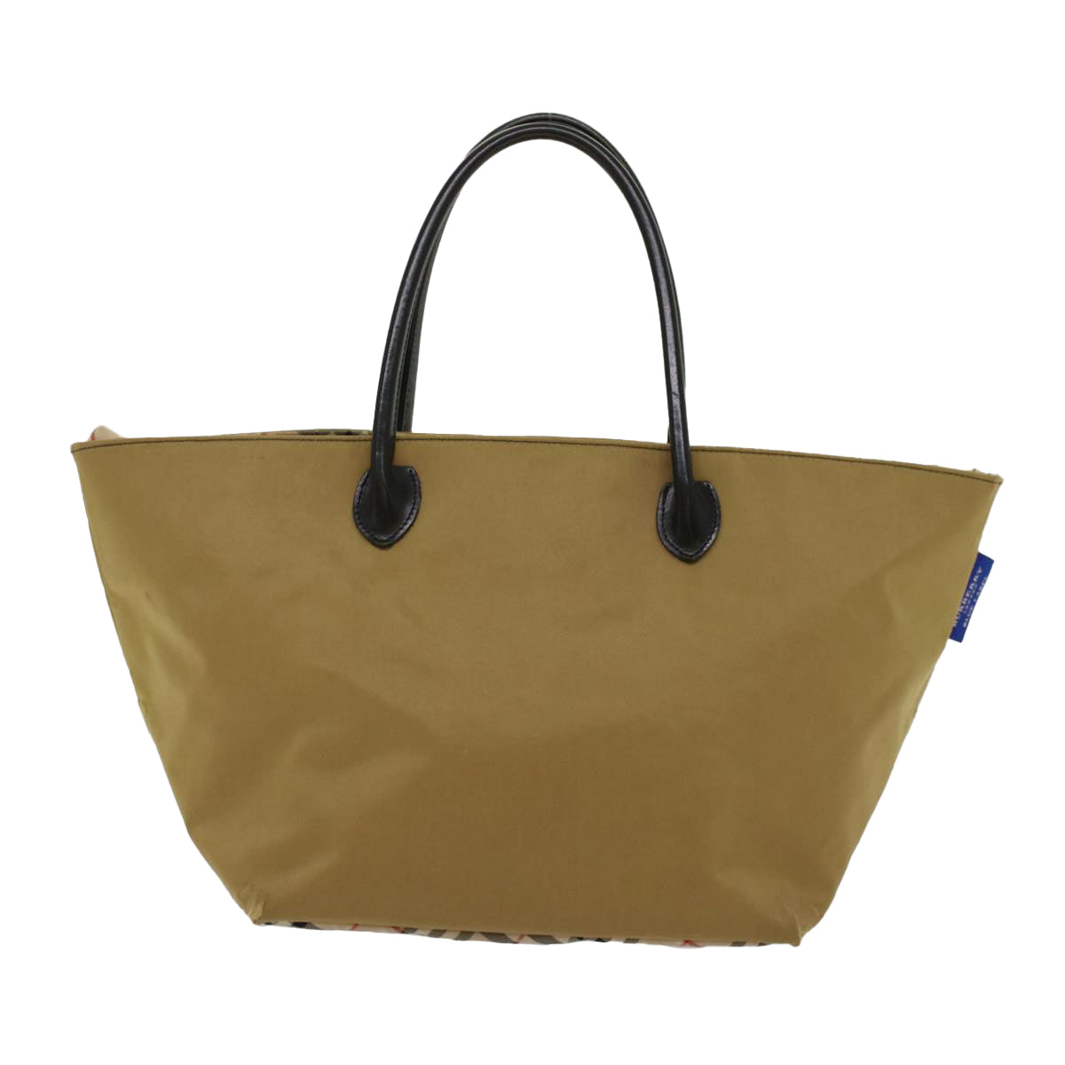 BURBERRY Blu Label Shopper Nylon Beige Auth bs6823