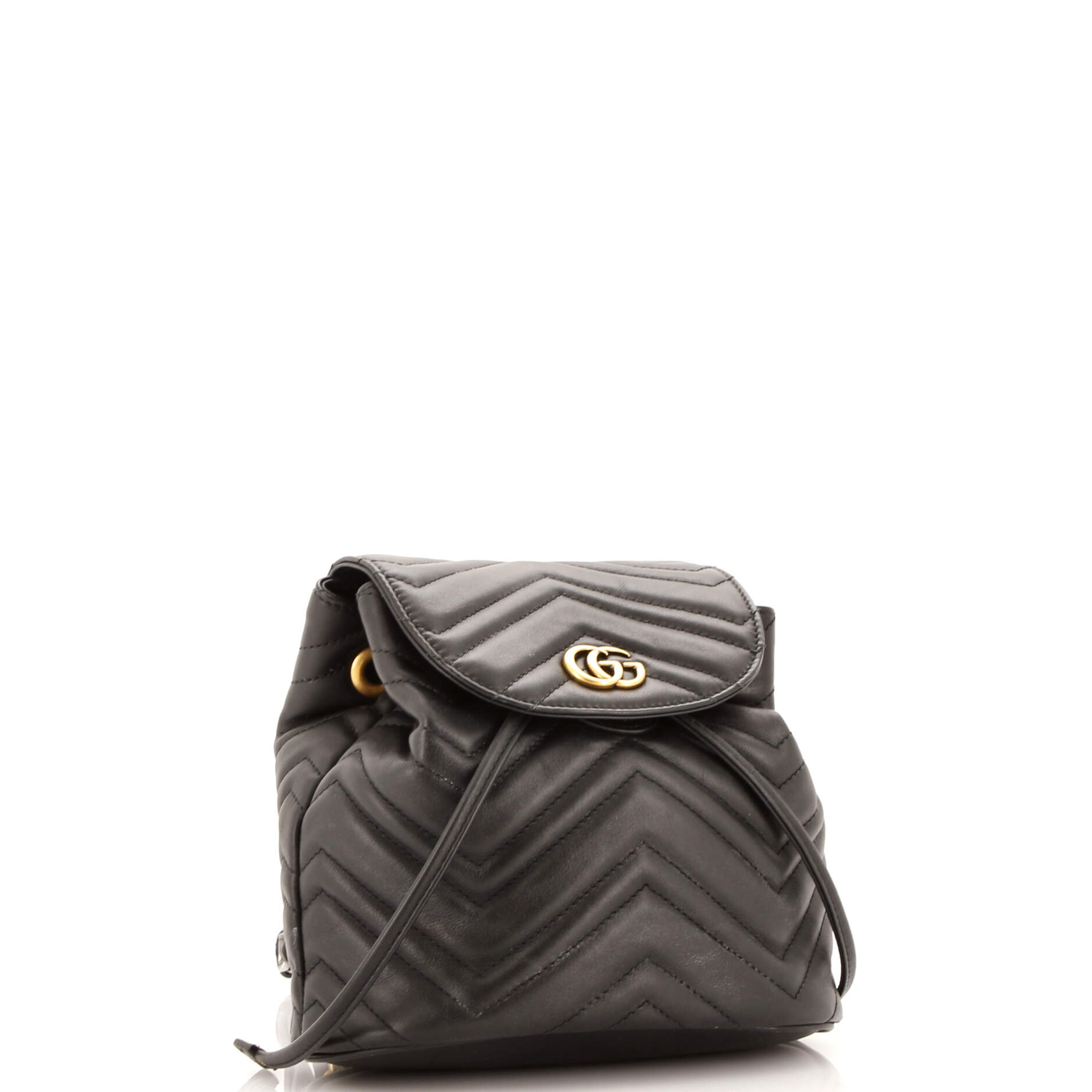 GG Marmont Drawstring Backpack Matelasse Pelle Mini