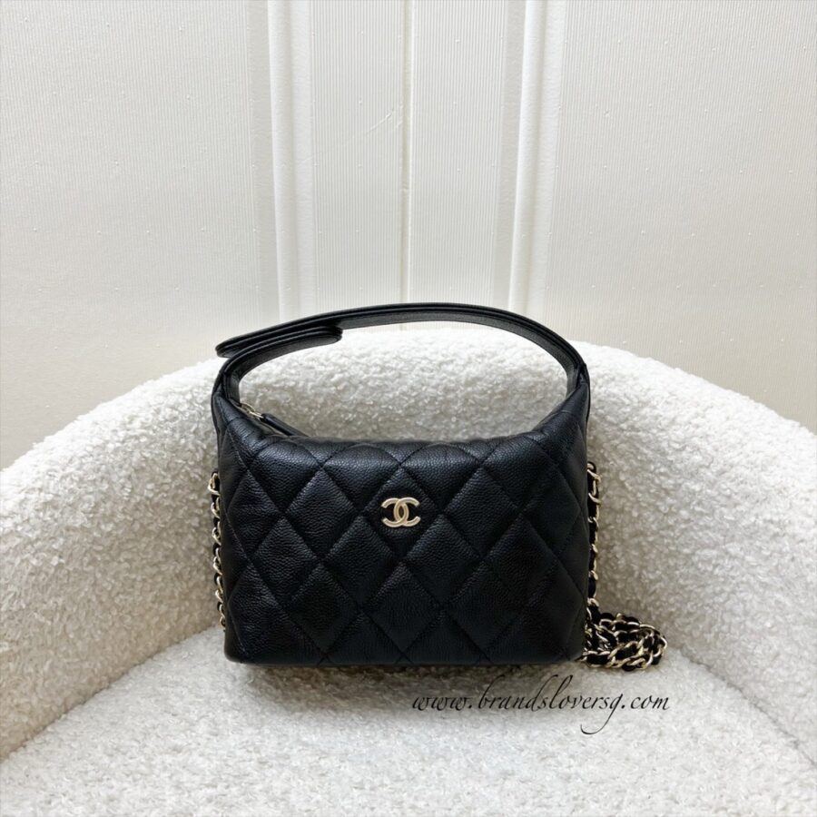 Chanel Clutch black bag – front view