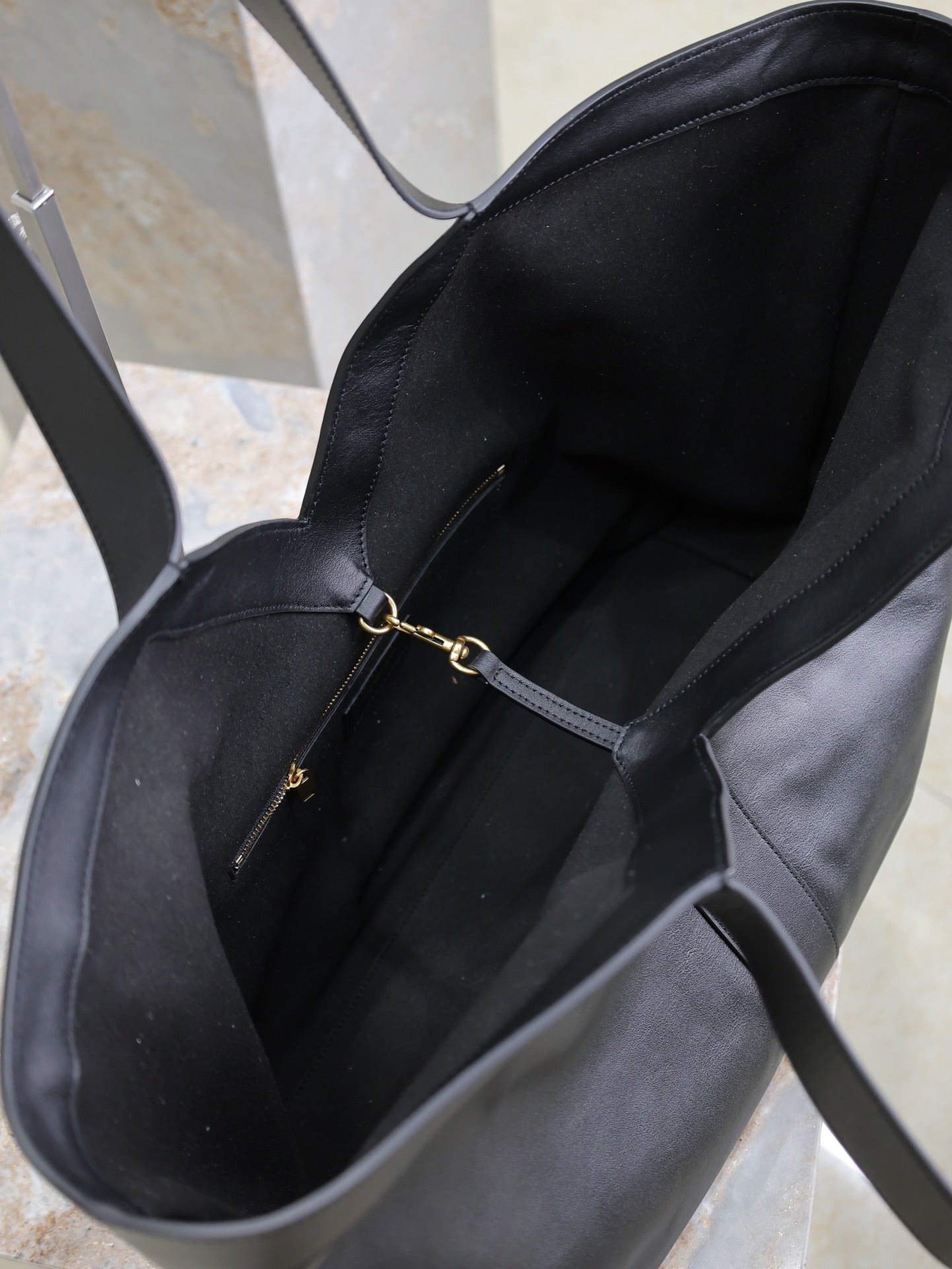 Shopping bag 50 IN Vitello Nero