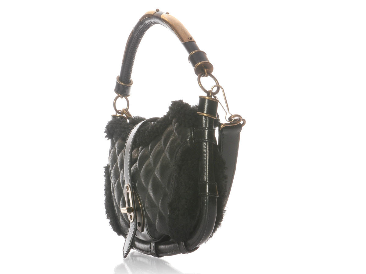 Burberry Nero Shearling Bag