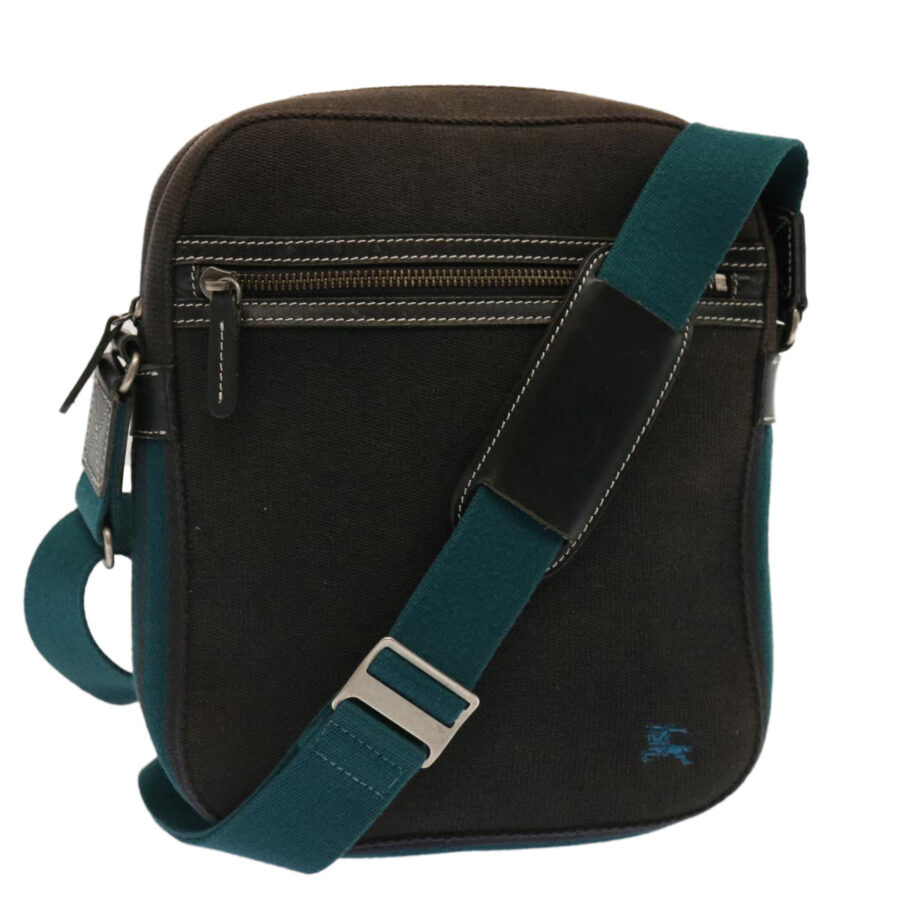 BURBERRY Blue Label Shoulder Bag Canvas Black Auth yk11709 | Studio Nafay